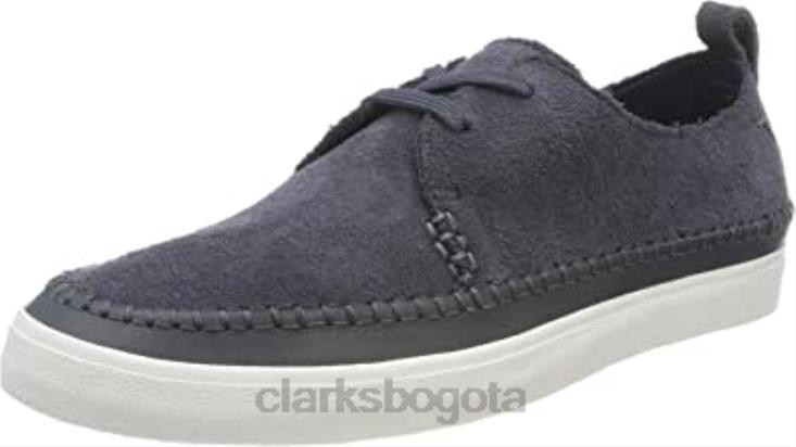 Clarks 0DX8L2526 clarks kessell craft derbys de ante azul para hombre hombres gamuza azul