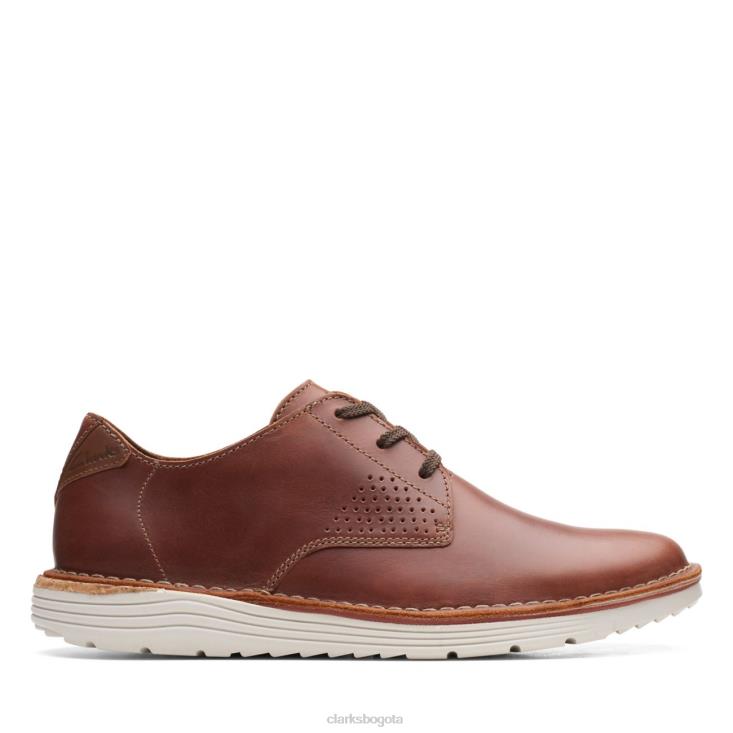 Clarks 0DX8L6698 clarks b runo low cuero marrón claro cuero marrón claro hombres cuero marrón claro
