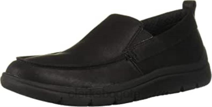 Clarks 0DX8L1628 mocasines clarks tunsil way de hombre sintético negro hombres negro sintético