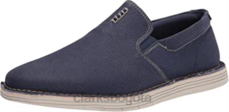 Clarks 0DX8L2352 Mocasines clarks forge free de lona azul oscuro para hombre hombres lienzo azul oscuro