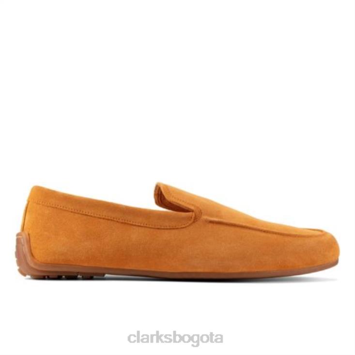 Clarks 0DX8L4405 reazor liso clarks ante naranja hombres gamuza naranja