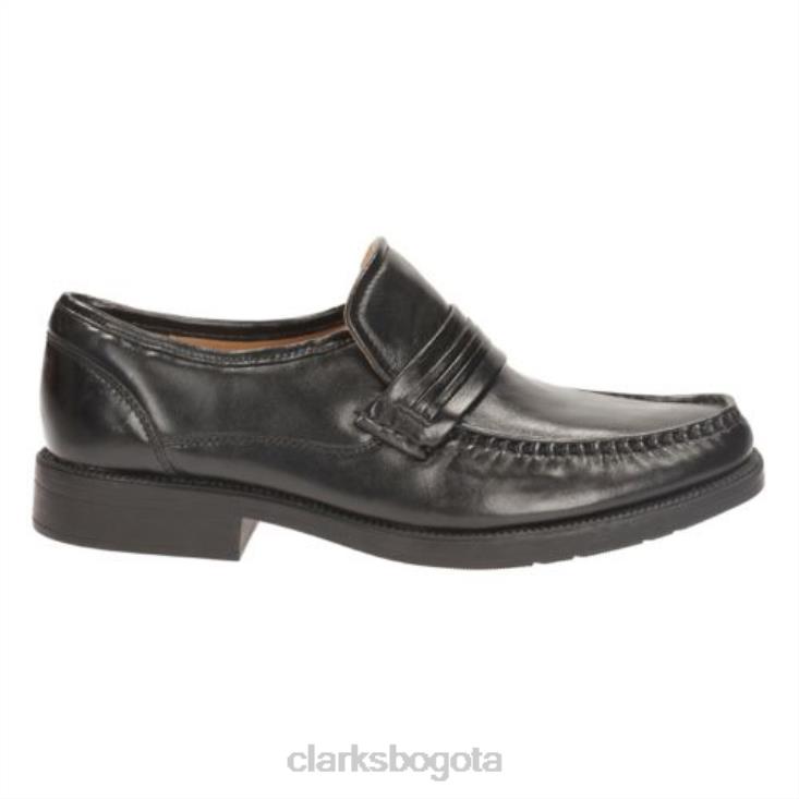 Clarks 0DX8L4407 granizo trabajo clarks cuero negro hombres cuero negro
