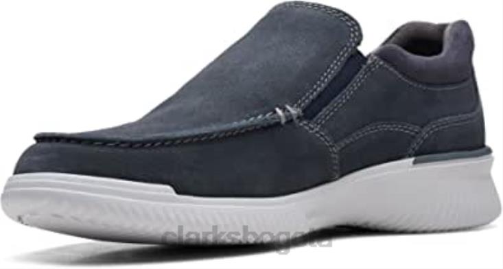 Clarks 0DX8L691 Mocasines Donaway Free de Clarks Waxy azul marino para hombre hombres
