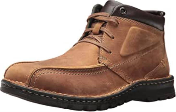 Clarks 0DX8L2633 clarks cuero tostado hombre vanek rise vanek rise hombres cuero marrón