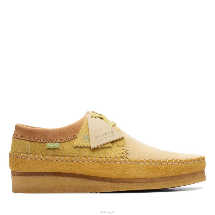 Clarks 0DX8L3654 Clarks amarillos tejedores hombres amarillo