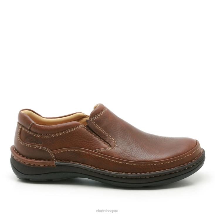 Clarks 0DX8L3665 clarks mahoga ny cuero naturaleza fácil hombres cuero caoba