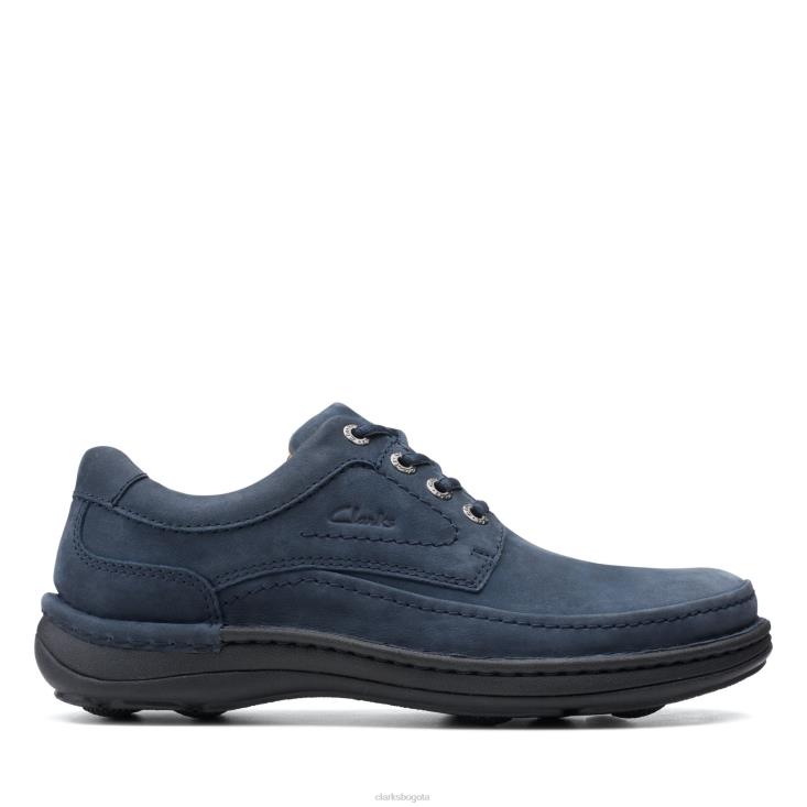 Clarks 0DX8L3666 clarks naturaleza tres nubuck azul marino hombres nubuck azul marino