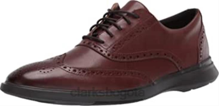 Clarks 0DX8L401 zapatos clarks mahoga ny de cuero para hombre un lipari ave hombres cuero caoba