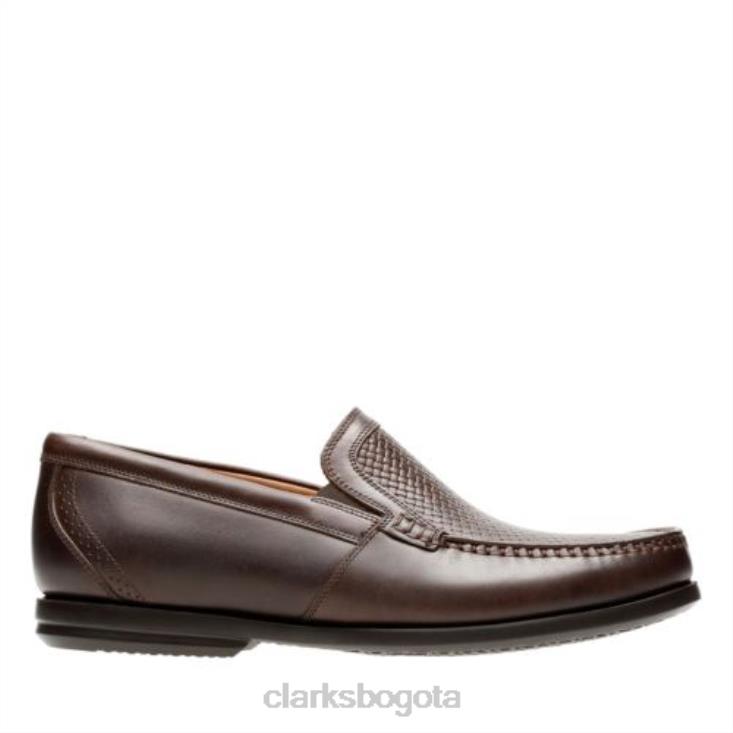 Clarks 0DX8L4445 clarks un gala free cuero marrón hombres cuero marrón