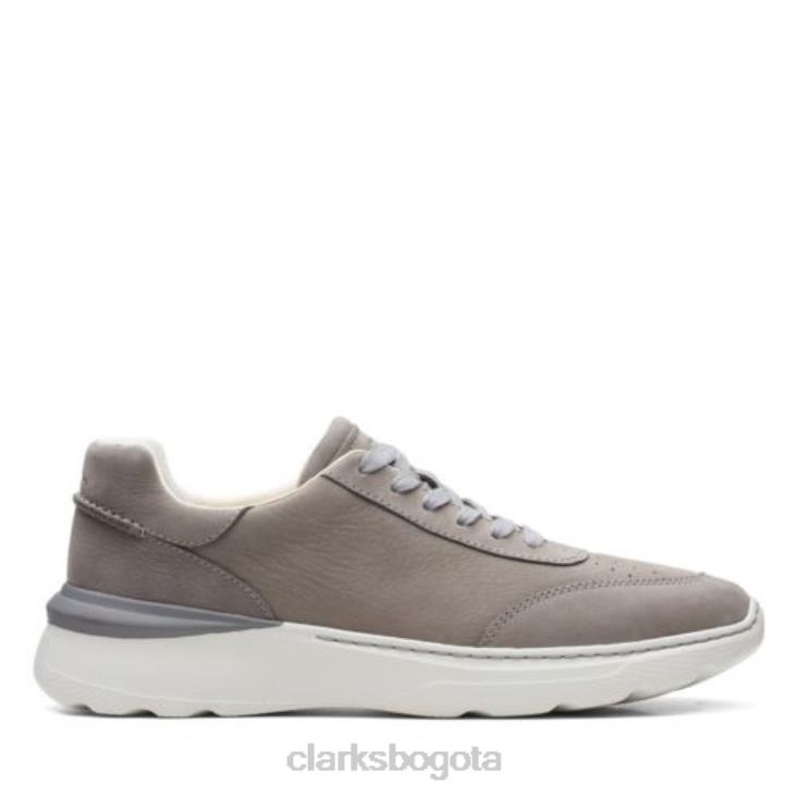 Clarks 0DX8L4459 clarks sprint lite lace nobuk gris hombres nubuck gris