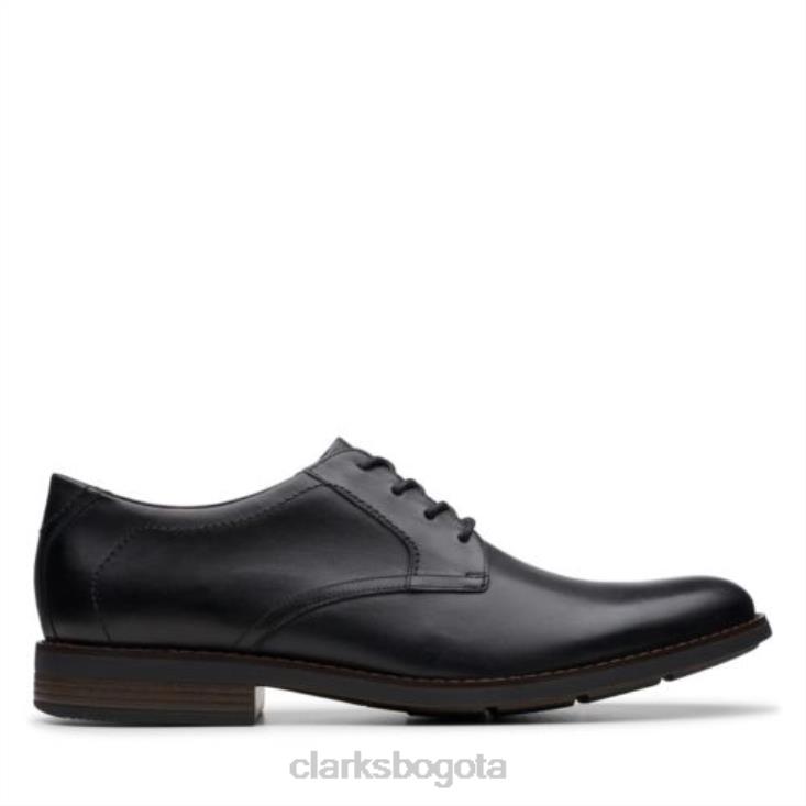 Clarks 0DX8L4460 clarks becken encaje cuero negro hombres cuero negro