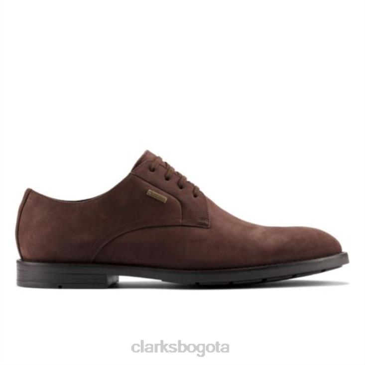 Clarks 0DX8L4478 clarks ronnie walk gtx marrón oscuro hombres marron oscuro