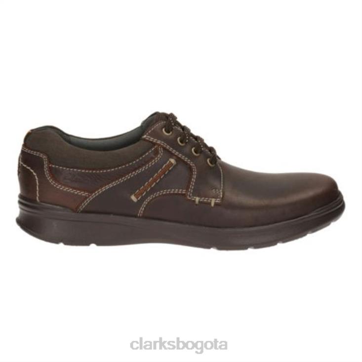 Clarks 0DX8L4506 clarks cotrell pla marrón aceitoso hombres marrón aceitoso