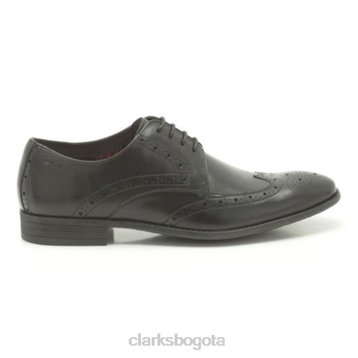 Clarks 0DX8L4521 límite de tabla de cuero negro clarks hombres cuero negro