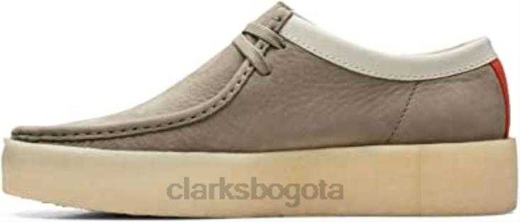 Clarks 0DX8L844 Taza wallabee original para hombre de nobuck gris hecha en Vietnam (nueva 2022) clarks hombres