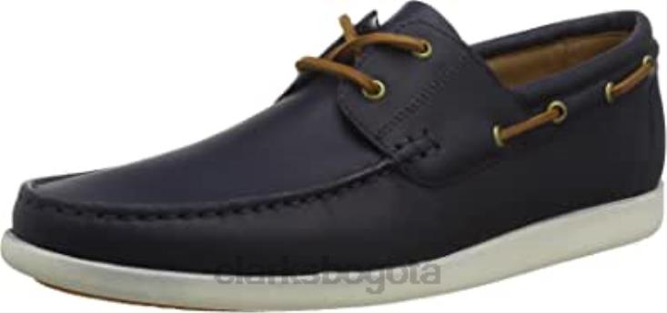 Clarks 0DX8L937 Mule Clarks ferius creek azul para hombre hombres azul