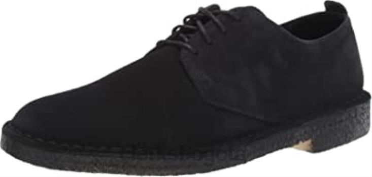 Clarks 0DX8L1379 Clarks Desert London Oxford de ante negro para hombre hombres ante negro