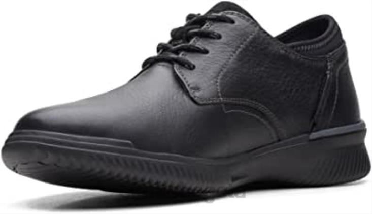 Clarks 0DX8L156 clarks donaway plaoxford de cuero negro para hombre hombres