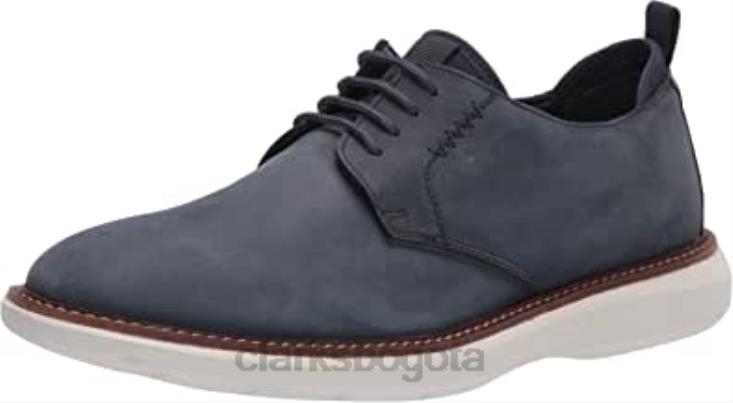 Clarks 0DX8L1807 clarks brant low oxford para hombre nubuck azul marino hombres