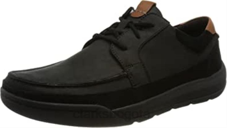 Clarks 0DX8L405 zapatos planos clarks ashcombe craft oxford para hombre de cuero negro hombres cuero negro