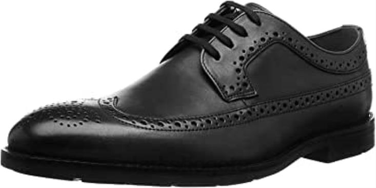 Clarks 0DX8L836 clarks oxford con punta de ala negra para hombre hombres cuero negro cuero negro
