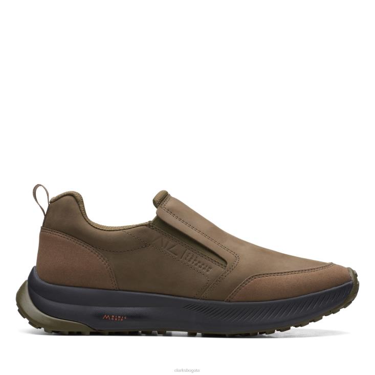 Clarks 0DX8L3515 mocasines clarks atl trail verde oliva hombres aceituna