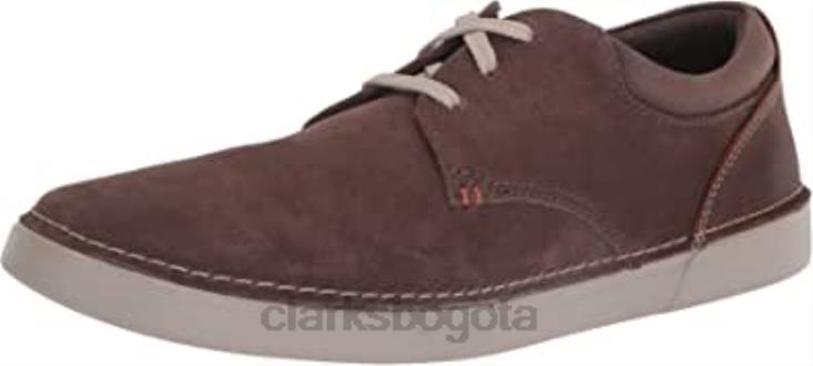 Clarks 0DX8L1059 Zapatilla Clarks Gereld de ante color topo para hombre hombres gamuza color topo