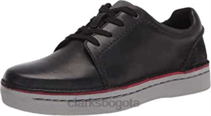 Clarks 0DX8L1222 zapatillas kitna stride para hombre de cuero negro clarks hombres cuero negro