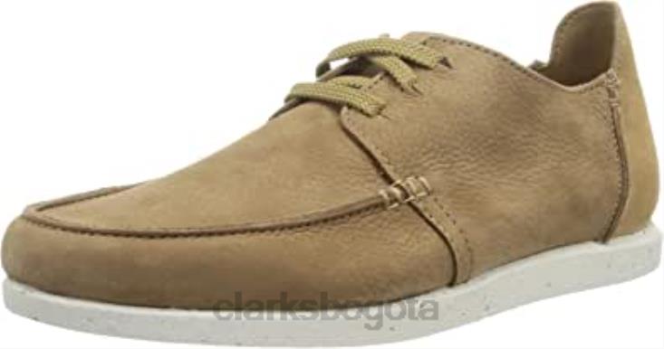Clarks 0DX8L1297 Zapatillas bajas Clarks Shacre Lite de nubuck arena oscura para hombre hombres nubuck arena oscura