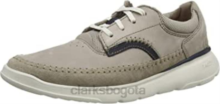 Clarks 0DX8L1685 zapatillas de deporte de encaje gaskill para hombre clarks nobuck gris hombres nubuck gris