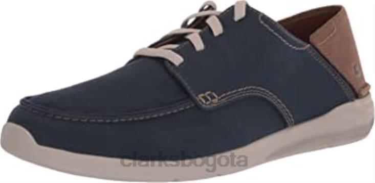 Clarks 0DX8L2034 Zapatilla Clarks Hombre Gorwlace Azul Marino Textil hombres textil azul marino