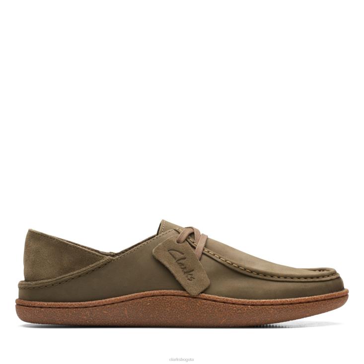 Clarks 0DX8L3774 clarks piltonwallabee nub oliva oscuro hombres protuberancia de oliva oscuro
