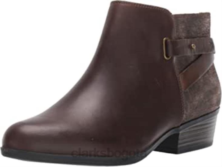 Clarks 0DX8L1044 botas de moda addiy gladys de cuero topo para mujer clarks mujer cuero color topo