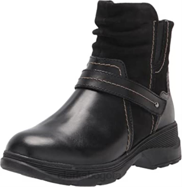 Clarks 0DX8L2861 bota aveleigh mujer moda clarks cuero negro mujer cuero negro