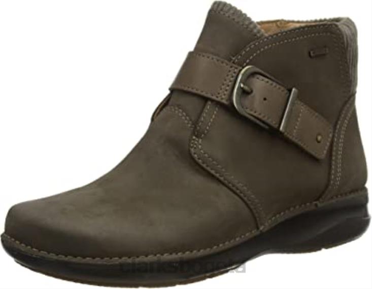Clarks 0DX8L2699 Botas chukka medias Appley de Clarks de nobuk color topo para mujer mujer