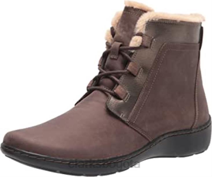 Clarks 0DX8L2574 Botín mujer cora chai taupe bronce clarks mujer bronce pardo