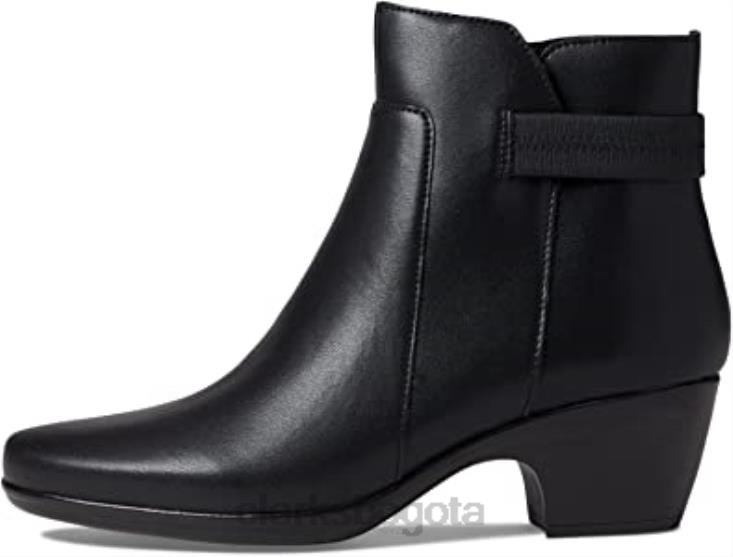 Clarks 0DX8L2828 Botín mujer Emily Holly de piel negra clarks mujer cuero negro