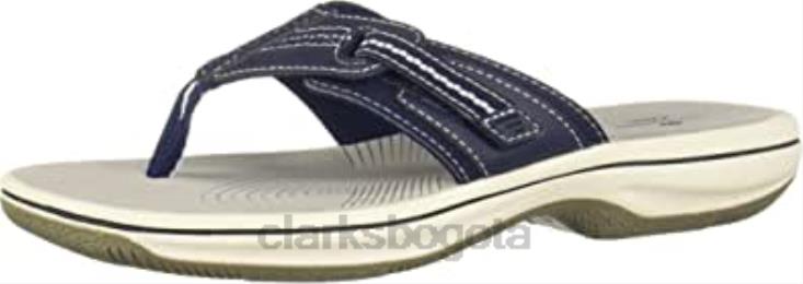 Clarks 0DX8L1820 chanclas brinkley jazz de mujer azul marino sintético clarks mujer azul marino sintético
