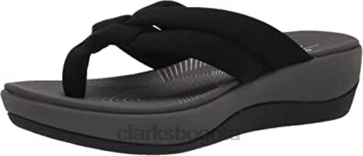 Clarks 0DX8L2706 Chanclas Clarks mujer arla kaylie negro textil mujer textil negro
