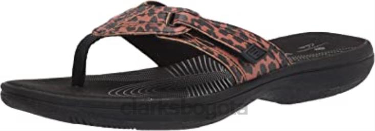 Clarks 0DX8L2788 negro tan interés sintético mujer brinkley jazz flip-flop clarks mujer negro bronceado interés sintético