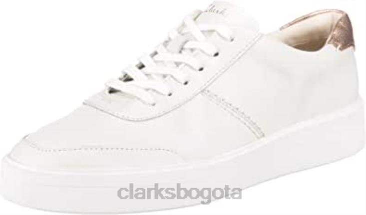 Clarks 0DX8L225 clarks white white combi white combi hero walk derbys para mujer mujer blanco combinado blanco combinado blanco