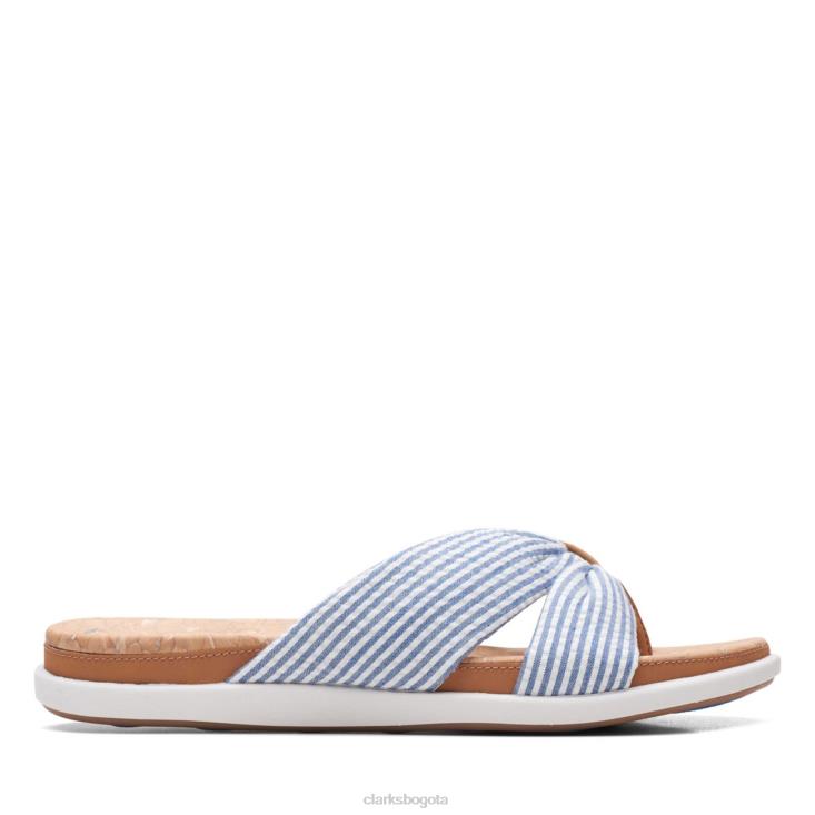 Clarks 0DX8L6559 eliza orilla azul clarks azul mujer azul