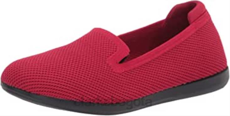 Clarks 0DX8L1115 Mocasines Clarks Carly Dream de punto rojo para mujer mujer punto rojo