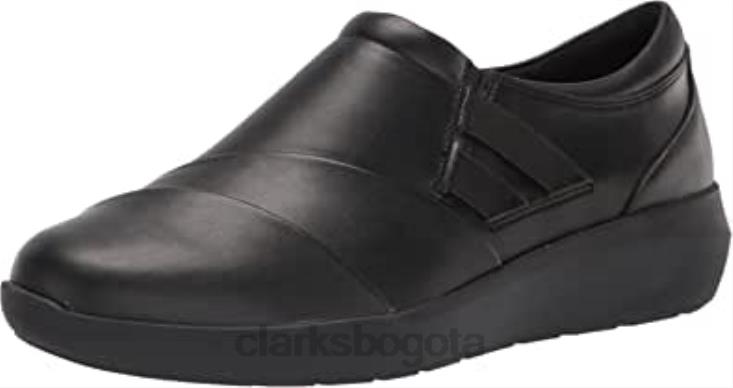 Clarks 0DX8L1253 mocasín con botones kayleigh mujer clarks negro sintético mujer negro sintético