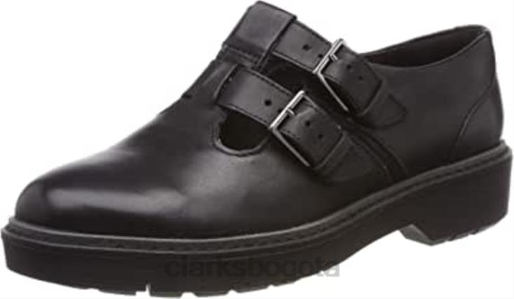 Clarks 0DX8L1353 Mocasines clarks alexa agnes negros para mujer mujer cuero negro