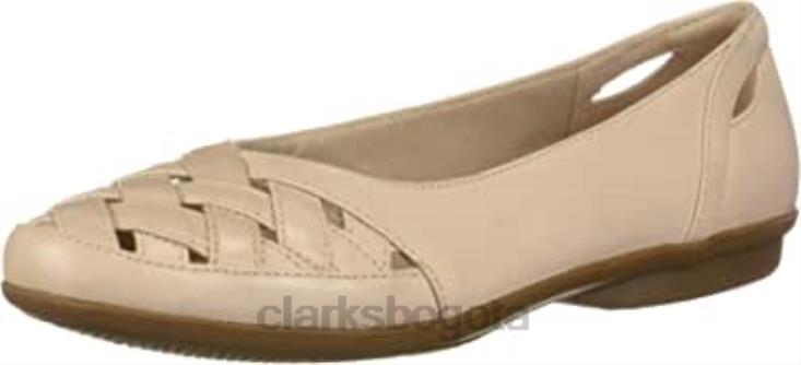 Clarks 0DX8L1452 Mocasines Gracelmaze de mujer de piel rosa rubor planos Clarks mujer cuero rosa rubor