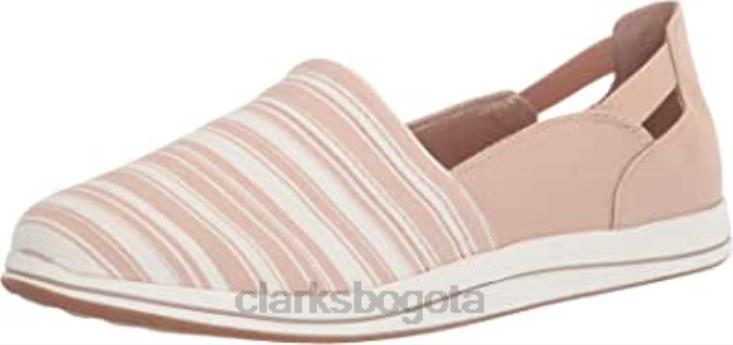 Clarks 0DX8L1980 Mocasines Breeze Step de lona color topo para mujer Clarks mujer