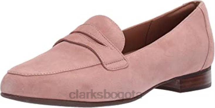 Clarks 0DX8L2704 mocasines clarks un blush go pen ny de gamuza rosa para mujer mujer gamuza rosa
