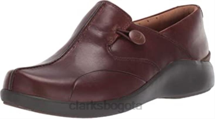 Clarks 0DX8L2808 Mocasines clarks unloop 2 walk de cuero tostado oscuro para mujer mujer cuero bronceado oscuro