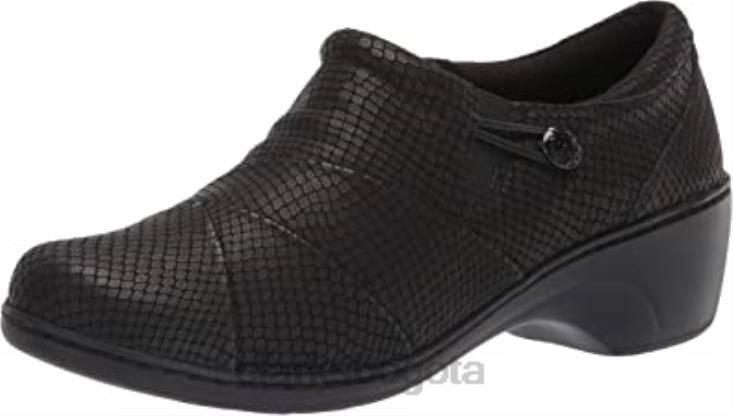 Clarks 0DX8L2842 Mocasines Clarks Channing Ann para mujer negro con relieve mujer negro en relieve